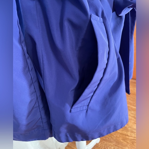 ETCETERA Jacket Coat Like NEW! Size 10 Stylish Versatile Collar, Belted, Violet - Picture 9 of 12